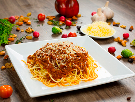 Spaguetti en Salsa de Carne